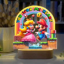 Load image into Gallery viewer, You Won My Heart - Cute Game Couple LED Light - Personalized Gifts for Couples Led Night Light PopCulturePrints