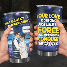 Load image into Gallery viewer, Personalized Galaxy Love Tumbler - Perfect Couple Valentine Day Gifts Tumbler Cup PopCulturePrints