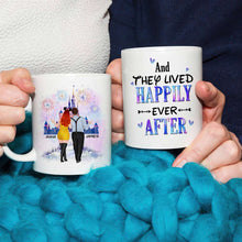 Load image into Gallery viewer, Personalized Happily Ever After Couple Mug - Custom Valentine's Day Gifts Coffee Mug PopCulturePrints