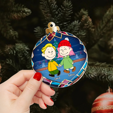 Load image into Gallery viewer, Custom Cartoon Couple Christmas Ornament - Personalized Holiday Gift for Valentine's Day Gifts Ornament PopCulturePrints