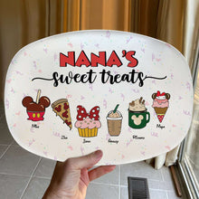 Load image into Gallery viewer, Personalized Family Cartoon Snack Plate - Sweet Treats Edition Resin Plate PopCulturePrints