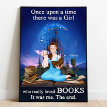 Load image into Gallery viewer, Personalized 'Once Upon A Time' Canvas for Book Lovers Poster & Canvas PopCulturePrints