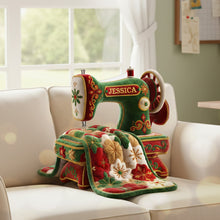 Load image into Gallery viewer, Sewing Happiness - Personalized Shaped Pillow for Sewing Lovers Pillow PopCulturePrints