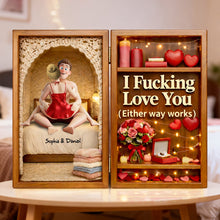Load image into Gallery viewer, "I Fucking Love You" - Sassy Couple Acrylic Plaque - Personalized Gifts for Couples Shaped Plaques PopCulturePrints