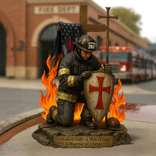Load image into Gallery viewer, A Child of God - Personalized Knight Templar Acrylic Plaque for Firefighters Shaped Plaques PopCulturePrints