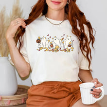 Load image into Gallery viewer, Halloween Ghosts Dancing Shirt - Cute Halloween Gifts for Horror Movie Fans Shirts PopCulturePrints