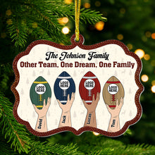 Load image into Gallery viewer, Personalized American Football Family Christmas Ornament Ornament PopCulturePrints