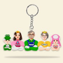 Load image into Gallery viewer, Personalized Family Keychain - Customizable Gift for Loved Ones Keychains PopCulturePrints