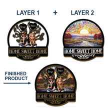Load image into Gallery viewer, Home Sweet Home Family - Personalized Custom Car Visor Clip Car Visor Clip PopCulturePrints