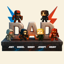 Load image into Gallery viewer, "For the Mighty Dads in Our Lives: A Force to Be Reckoned With" - Mighty Dad Force Acrylic Plaque - Personalized Gifts for Dad, Grandpa, or Any Special Father Figure Shaped Plaques PopCulturePrints