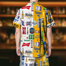 Load image into Gallery viewer, Personalized Beer Brands Hawaiian Shirt Set for Beer Lovers Hawaiian Shirts PopCulturePrints