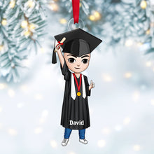 Load image into Gallery viewer, Personalized Graduate Christmas Ornament – Celebrate Achievements Ornament PopCulturePrints