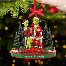 Load image into Gallery viewer, Spank Me & I've Been Naughty - Personalized Christmas Ornament for Fun-Loving Couples Ornament PopCulturePrints