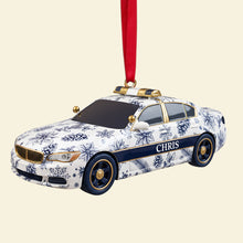 Load image into Gallery viewer, “On Duty, Always Ready” - Personalized Christmas Police Car Ornament - Custom Gift for Police Officers and Law Enforcement Enthusiasts Ornament PopCulturePrints