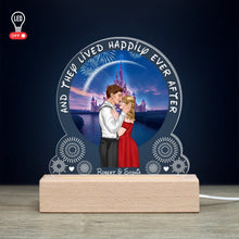 Load image into Gallery viewer, Personalized Couple LED Light - Valentine's Day Gifts - Happily Ever After Gift Led Night Light PopCulturePrints