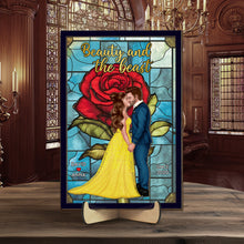 Load image into Gallery viewer, Personalized Enchanted Love Sign for Couples Wood Sign PopCulturePrints