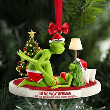 Load image into Gallery viewer, Spice Up Your Holidays: Customized Grinch Couple Ornament - A Unique Gift for Loved Ones Ornament PopCulturePrints