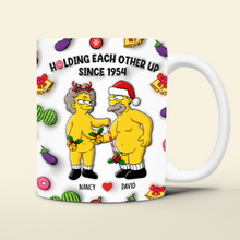 Load image into Gallery viewer, Custom Christmas Mug for Playful Couples | Unique Valentine's Day Gifts Coffee Mug PopCulturePrints