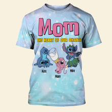Load image into Gallery viewer, Personalized Ohana Mom T-Shirt - Perfect Mother's Day Gift AOP Products PopCulturePrints