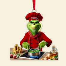 Load image into Gallery viewer, Chef-Themed Personalized Acrylic Ornament Ornament PopCulturePrints