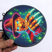 Load image into Gallery viewer, Personalized Halloween Horror Movie Stained Glass Ornament - Custom Name Gift Ornament PopCulturePrints