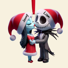 Load image into Gallery viewer, Custom Horror Couple Christmas Ornament Ornament PopCulturePrints