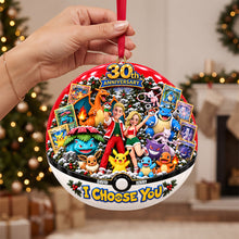 Load image into Gallery viewer, "I Choose You" - Celebrate 30 Years of Adventure - Personalized Christmas Ornament for Couples