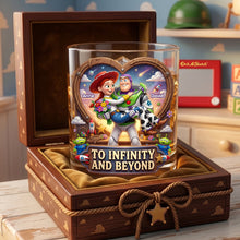 Load image into Gallery viewer, To Infinity and Beyond - Personalized Drinking Glass for Couples Glass PopCulturePrints
