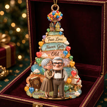 Load image into Gallery viewer, True Love Never Gets Old - Personalized Christmas Ornament for Couples Ornament PopCulturePrints