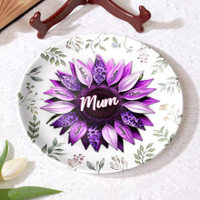Load image into Gallery viewer, “A Loving Touch for Nana” - Personalized Ceramic Plate for Mom, Grandma, and Auntie Ceramic Plate PopCulturePrints