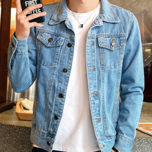 Load image into Gallery viewer, “Every Super Dad Deserves a Mighty Gift” - Power Father Denim Jacket - Personalized Gift for Dad Denim Jacket PopCulturePrints