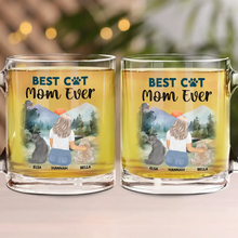 Load image into Gallery viewer, A Bond That Can't Be Broken - Personalized Glass Mug for Cat Lovers Glass Mug PopCulturePrints