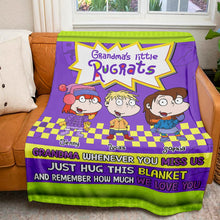 Load image into Gallery viewer, Personalized Grandma's Little Rugrats Blanket - Perfect Gift for Grandparents Blanket PopCulturePrints