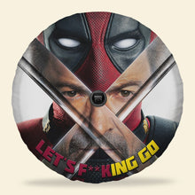 Load image into Gallery viewer, Personalized Funny Photo Luggage Cover – Ideal Gift for Upcoming Trips Tire Covers PopCulturePrints