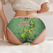 Load image into Gallery viewer, I Licked It So It's Mine - Spicy Green Couple Women's Briefs | Personalized Gift for Her Boxer Briefs PopCulturePrints