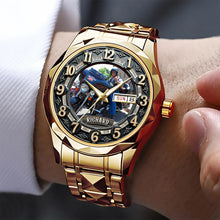 Load image into Gallery viewer, Ride to Perfection - Custom Photo Men's Stainless Steel Watch for Bikers Men's Watch PopCulturePrints
