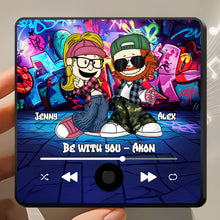 Load image into Gallery viewer, Personalized Cartoon Couple Fridge Magnet - Custom Music & Photo Gift Fridge Magnet PopCulturePrints