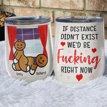 Load image into Gallery viewer, Naughty and Nice Personalized Wine Tumbler - Fun Valentine's Day and Christmas Gift for Couples Wine Tumbler PopCulturePrints