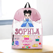 Load image into Gallery viewer, Personalized Princess Backpack for Kids - Back to School Essential Backpack PopCulturePrints