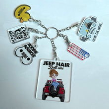 Load image into Gallery viewer, Personalized Jeep Lover Keychain Set - Fun and Stylish Designs Keychains PopCulturePrints