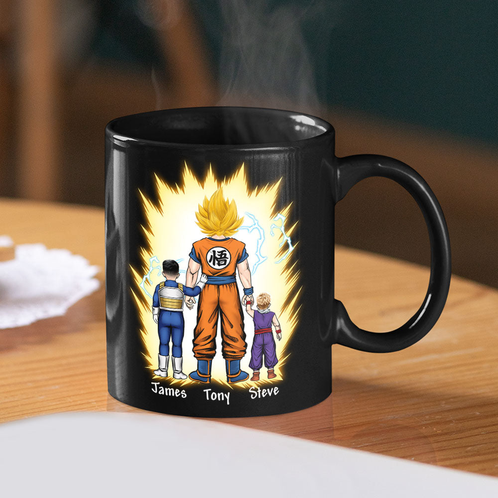 Personalized 'Super Saiyan Dad' Coffee Mug Coffee Mug PopCulturePrints