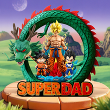 Load image into Gallery viewer, "Super Dad - A Powerful Tribute for Your Hero!" - Personalized Acrylic Plaque for Dads, Grandpas, and Father Figures Shaped Plaques PopCulturePrints