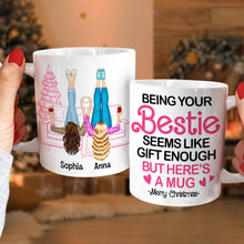 Load image into Gallery viewer, Personalized Best Friends Christmas Gift Mug | Custom Sister Mug | Valentine's Day Gifts Coffee Mug PopCulturePrints