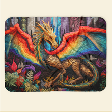Load image into Gallery viewer, Personalized LGBT Pride Dragon Blanket Blanket PopCulturePrints