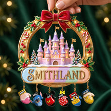 Load image into Gallery viewer, Bringing Family Joy This Christmas - Personalized Gloves Family Ornament