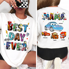 Load image into Gallery viewer, Best Day Ever - Personalized Gifts for Mom T-Shirt Shirts PopCulturePrints