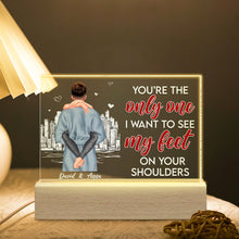 Load image into Gallery viewer, Personalized LED Light for Couples - You're The Only One Led Night Light PopCulturePrints