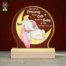 Load image into Gallery viewer, Personalized Baby Elephant Night Light - Custom Name LED Lamp Led Night Light PopCulturePrints
