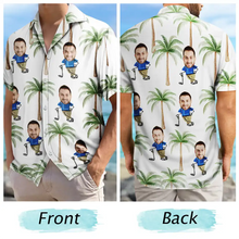 Load image into Gallery viewer, Custom Photo Golf Lovers Funny Art - Personalized Hawaiian Shirt Hawaiian Shirt PopCulturePrints