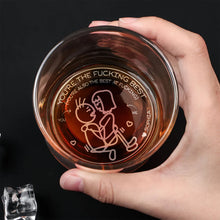 Load image into Gallery viewer, Personalized Engraved Whiskey Glass for Couples - Unique Romantic Gift Whiskey Glass PopCulturePrints